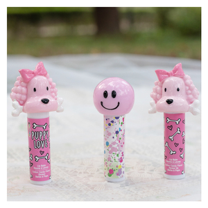 Bálsamo labial hidratante para niños, cara sonriente, forma de oveja rosa, personalizado - Product Image 3