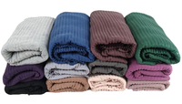 Hijab musulman en coton mercerisé en jersey côtelé Foulard tendance Épaule drapée Hijab musulman