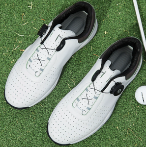 Zapatos de Golf Impermeables para Hombre, con Púas, Ligeros, Transpirables, Duraderos, de Cuero, para Entrenamiento al Aire Libre, para Todas las Temporadas, Talla Grande - Product Image 3