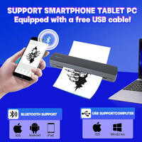 Stock d'usine OEM Imprimante thermique A4 portable 203dpi Mini photocopieuse de tatouage compatible IOS/Android pour l'impression de reçus