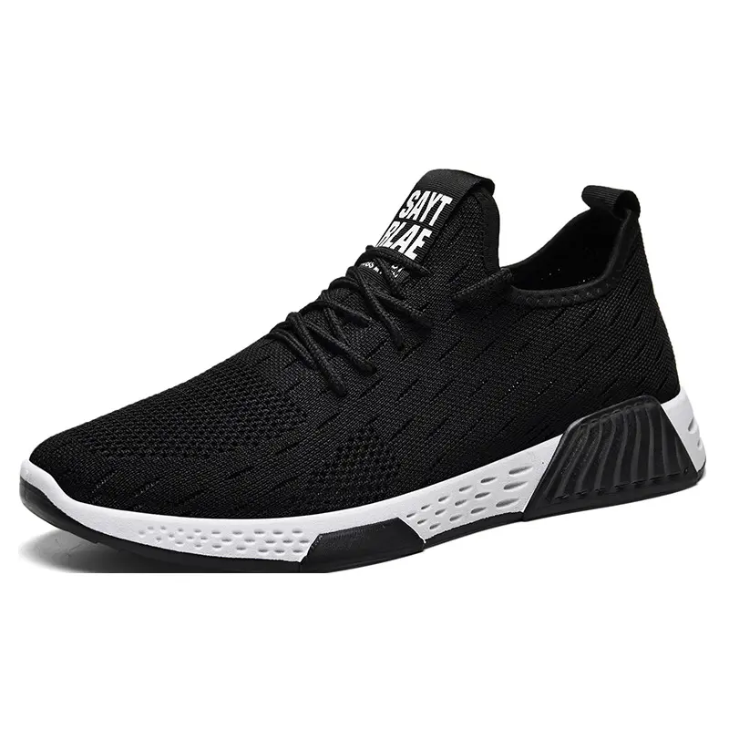 2022 Autumn flying woven running shoes breathable men sport shoes mens casual shoes zapatos