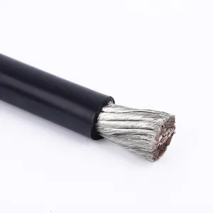 Cable de goma de silicona Flexible y suave, Cable aislado, 2/0, 1/0, 1, 2, 3, 4, 5, 6, 8, 10 AWG, fabricante profesional de China