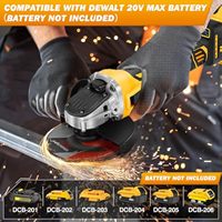Meuleuse d'angle sans fil électrique portable MARS MS-405 125 mm, moteur sans balais, batterie 21 V 4,0 Ah, 7200 tr/min, qualité industrielle, déclencheur, pour bricolage