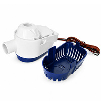 Pompe de cale automatique 1100 GPH 12V DC submersible avec interrupteur à flotteur automatique sans mercure pour bateaux