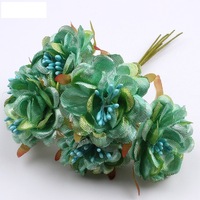 Buket Sutra Mini Buatan Peony 3Cm, Bahan Aksesori Karangan Bunga DIY