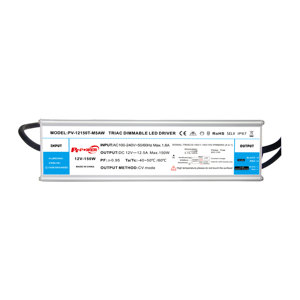 กันน้ำระดับ IP67 150W ไม่มีการกระพริบ TRIAC/0-10V/1-10V/10V PWM/Rx ไดรเวอร์ไฟ LED แบบหรี่แสงได้ 100-240VAC-DC 12V 24V แหล่งจ่ายไฟ LED - Product Image 3