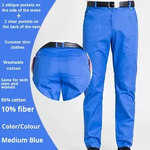 Pantalon de travail d'été en coton droit respirant Loose Thin Long Factory Delivery Construction <span class=keywords><strong>Site</strong></span> Handling Labour Protection - Product Image 6