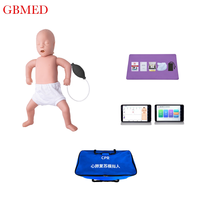 Mannequin de RCP pour nourrissons avec écran tactile de 10 pouces et retour d'information intelligent, simulateur de réanimation cardio-pulmonaire pour bébés pour l'enseignement médical
