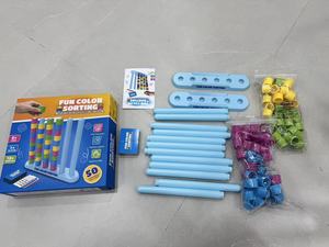 Jeu d'empilage et de tri des couleurs en gros, jouet de puzzle interactif, ensemble de jeu éducatif et de loisirs pour les fêtes en famille - Product Image 6