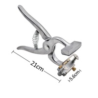 Instrument vétérinaire en alliage d'aluminium, pince à tatouer pour le corps des porcs, marqueur d'oreille, machine à tatouer pour porcs et chiens avec numéros et lettres