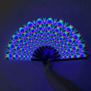 Abanico Plegable de Bambú y Tela con Logotipo Personalizado Impreso al por Mayor para Regalos Empresariales - Product Image 2