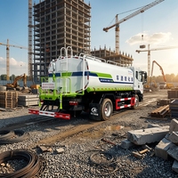 Camion arroseur diesel Euro 3 de 14,7 m avec réservoir en acier au carbone Q235, transmission automatique et canon à eau haute pression