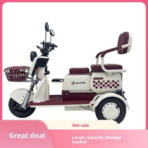 Tricycle électrique pour adultes, personnes âgées, enfants, femmes, <span class=keywords><strong>petite</strong></span> <span class=keywords><strong>taille</strong></span>, fonction ouverture/fermeture, vitesse 30 km/h, charge utile 100-200 kg, autonomie 50-70 km - Product Image 4