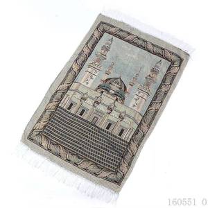 Tapis de prière musulman pliable en mousse épaissie, avec dossier, pour voyage, éducatif, coffret cadeau islamique, tapis turc - Product Image 2