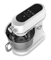 Batteur sur socle inclinable 5,7 L 800 W 12 vitesses, mélangeur planétaire à faible bruit, boîtier en plastique ABS, avec hachoir à viande, vente directe OEM