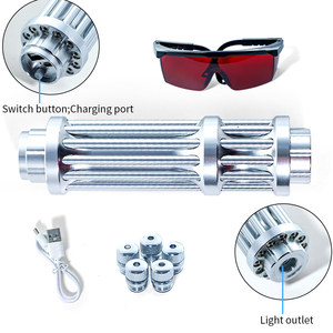 带定制投影的USB可充电蓝色激光笔 | 超亮持久光束 - Product Image 4