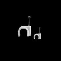 Clips de fixation murale en plastique/nylon avec protection contre l'érosion acide et alcaline pour la gestion des câbles