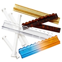 Supports de Mahjong en Acrylique Ondulé Personnalisés avec Poussoirs Intégrés, Poussoirs Magnétiques à Bord Festonné, Accessoires de Mahjong en Bois de Luxe