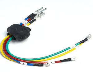 Automotive Computer Motorcycle Server Rack Grounding Wiring Harness Flexible Braided Cable PBT Insulated Terminal for Enclosure - Product Image 4