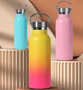 Botol air termos vakum baja tahan karat, desain ramping kelas makanan panas/dingin untuk pelari berkemah bepergian anak-anak 12-24 jam - Product Image 5