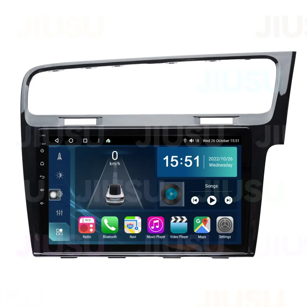 Android 12 Autoradio écran tactile GPS Navigation DVD Player Stereo Multimedia Audio System pour Volkswagen Golf MK7 2012-2021 RHD