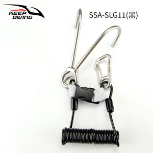 KEEP DIVING Lampe de plongée en acier inoxydable à double tête, double flux, crochet à ressort, corde manquante SSA-SLG11 - Product Image 6