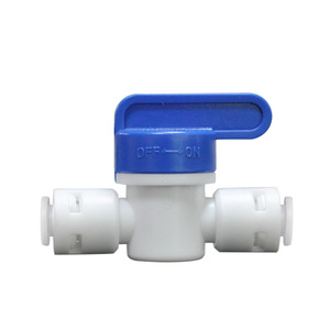 Conector para purificador de agua, válvula de bola de dos vías, diámetro de tubo de 14mm, prevención de fugas para dispensadores de agua de cocina - Product Image 4