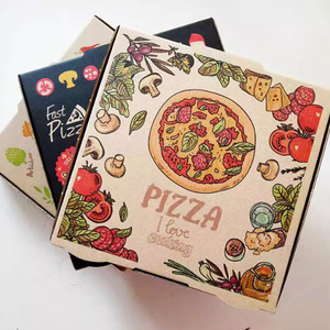 Biểu tượng tùy chỉnh hộp bánh Pizza sóng với cán bóng và dập nổi vật liệu tái chế di động nhà máy bán hàng trực tiếp - Product Image 4