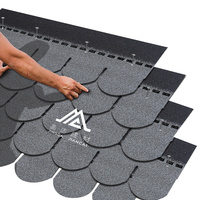 Vente en gros pas cher 5 tablettes écailles de poisson bardeaux d'asphalte tuiles composites rouges pour kerala maurice inde