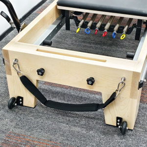Reformer <span class=keywords><strong>de</strong></span> <span class=keywords><strong>Pilates</strong></span> <span class=keywords><strong>de</strong></span> Madera con Torre, Máquina Profesional para Estudio <span class=keywords><strong>de</strong></span> <span class=keywords><strong>Pilates</strong></span> Comercial - Product Image 4