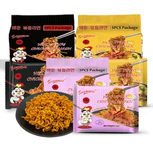 Cina fornitore di alta qualità marca SINOMIE Hot piccante Ramen Noodles coreani Ramen piccante Buldak Ramen Noodles coreani