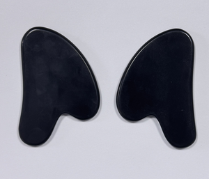 Black Xiuyan Jade Natural Stone Gua Sha <b>Massage</b> Facial <b>Tool</b> Smooth Surface - Product Image 5