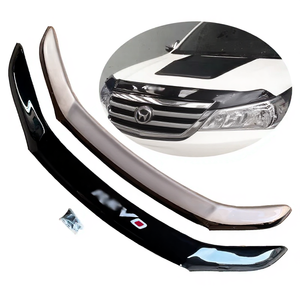 MAICTOP Accessoires de voiture Plastique ABS Noir Protecteur de capot avant pour Toyota Hilux Revo 2016 - Product Image 1