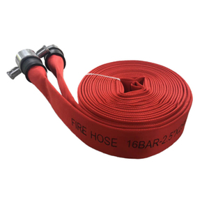 Nouveau <span class=keywords><strong>Tuyau</strong></span> d'Incendie Flexible Personnalisé avec Logo, Anti-Usure, Résistant à la Pression, Doublure PU, Pression de Travail 200 psi, Connexion en Caoutchouc et Toile pour - Product Image 4