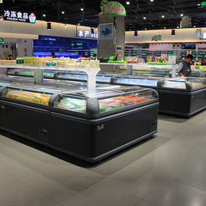 Congélateur coffre commercial pour la présentation d'aliments surgelés, congélateur îlot pour supermarché - Product Image 4