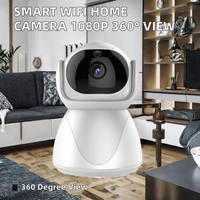 Caméra de sécurité WiFi PTZ 1080P, mini-dôme 3MP, moniteur CCTV, panoramique 360°, inclinaison 90°, vision nocturne, détection de mouvement, interphone vocal