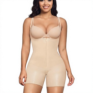 Body gainant taille haute respirant à forte compression avec 2 bretelles, effet ventre plat et rehaussement des fesses, pour femme, usage quotidien et sportif - Product Image 4