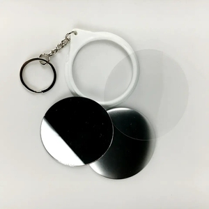 58mm Round Keychain Mirror Button Tin Badge Custom Butterfly Design Metal Blank for Lapel Pins &amp; Souvenirs Craft <strong>Applications</strong> - Product Image 3