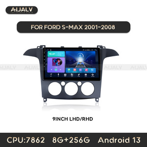Haute qualité manuel AC Android Auto écran de voiture pour FORD S-MAX Ford <span class=keywords><strong>Galaxy</strong></span> populaire multimédia lecteur vidéo Navigation GPS Carplay - Product Image 3
