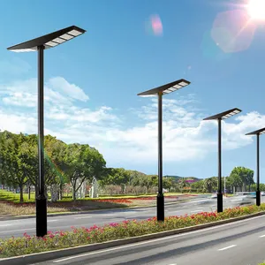 Fabricante profesional 800W Lámpara solar impermeable para exteriores Todo en uno IP65 Farola solar para jardín de patio de carretera