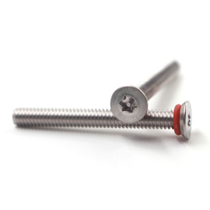 Tùy chỉnh đầu phẳng thép không gỉ M2 M8 M10 M12 M15 Torx chống trộm an ninh Máy Vít không thấm nước O Ring niêm phong vít - Product Image 6