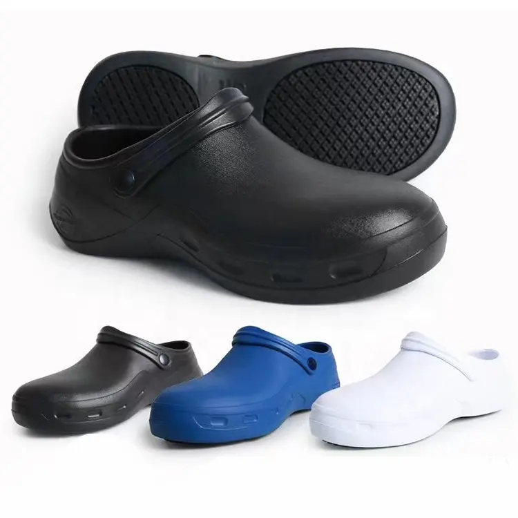 Nouvelles chaussures de chef EVA anti-impact pour hommes et femmes pantoufles de cuisine antidérapantes résistantes à l'huile