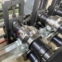 Máquina de Perfilado de Chapa de Acero Ligero para Canales de Sombrillas Totalmente Automática con Cizalla Voladora y Conformado en Frío
