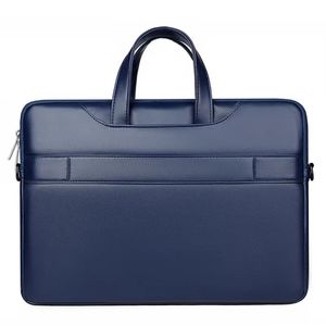 Sac à Bandoulière pour Ordinateur Portable en <span class=keywords><strong>Cuir</strong></span> PU de Haute Qualité, Sacoche d'Ordinateur Étanche, <span class=keywords><strong>Porte</strong></span>-<span class=keywords><strong>Documents</strong></span> Portable pour Hommes et Femmes - Product Image 3