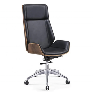 Sedia da Ufficio Ergonomica Moderna, Comoda Poltrona Direzionale Girevole in Pelle PU per Casa e Conferenze, Sedia da Computer Rotante - Product Image 5