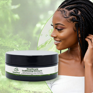 Gel coiffant pour tresses organique à base de plantes OEM ODM 4 oz pour femmes, tenue forte, contrôle des frisottis, fabrication personnalisée - Product Image 1