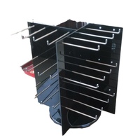 Présentoirs rotatifs multifonctionnels en acrylique à 3 niveaux pour bijoux, colliers, pendentifs et boucles d'oreilles, pour centres commerciaux