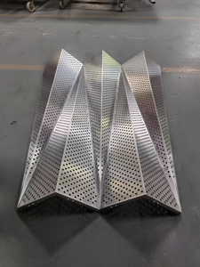 Panneaux de mur-rideau en aluminium anodisé, surface anti-corrosion, pour applications extérieures de bâtiments - Product Image 2