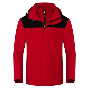 Inverno ao ar livre impermeável feijão verde Soft Jacket destacável de duas peças Stand Zipper sólido <span class=keywords><strong>3</strong></span>-em 1 funcional do homens - Product Image 5