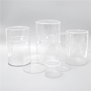RZ Design Cylinder blister Plastic Round Tube Box Custom Clear PET PVC Tennis Balls Cylindrical Transparent Packaging